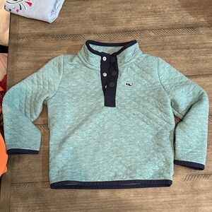 Vineyard Vines 3T Teal Quilted Sweater